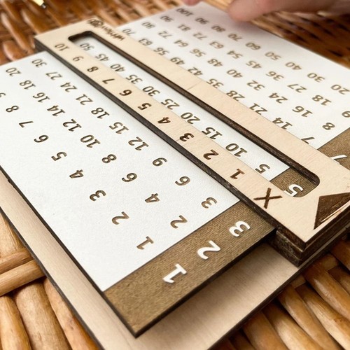 Learn Educational Toys Slidable Multiplication Table Children Toys - Picture 4 of 7