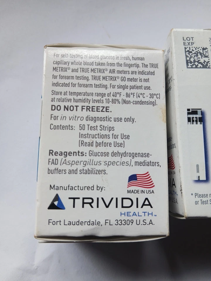 Tiras reactivas para diabéticos True Metrix Exp 4/2026 CenterWell Truemetrix 3 caja 50  Foto 3 de 3