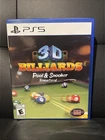 3D Billiards: Pool & Snooker Remastered (Sony PlayStation 5, PS5) Free Shipping!