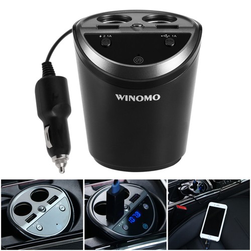 Auto Dual USB Charger Adapter Handsfree Cup Shaped Camera Phone Adapter