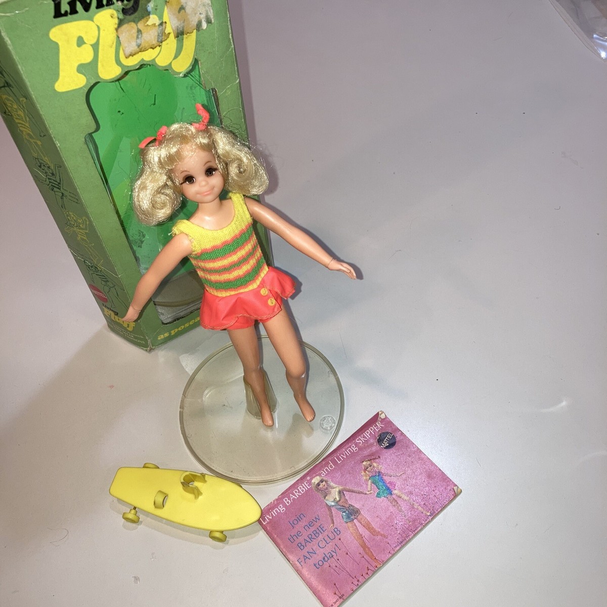 Dramatic New Living Fluff Skipper Size Barbie Doll Mattel Dramatic New Living Fluff Skipper Size Barbie Doll Mattel