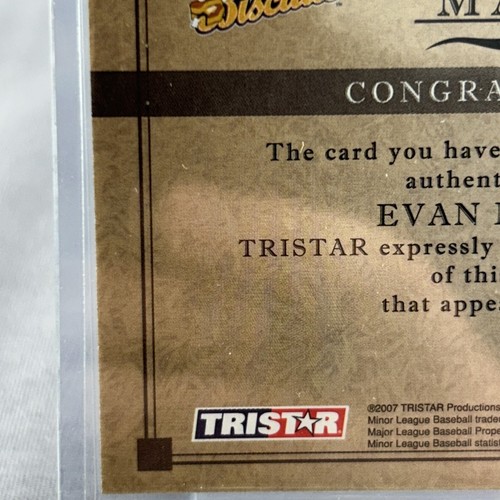 2007 TRISTAR Elegance Signature Marks Evan Longoria #SM-EL Auto - Picture 14 of 21