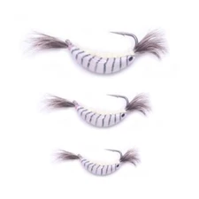 TUNGSTEN Natural Shrimp Jigs - Panfish Jigs for Crappie, Bluegill, Perch etc