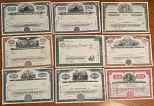 500 Stock Certificates Your Choice:  ITT, ARCO, Nekoosa, Bond Stores, Others