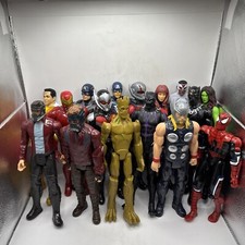 Lote de 16 figuras de acción Marvel Legends Spider-Man, Black Panther, Thor, Groot