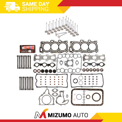 Full Gasket Set Intake Exhaust Valves Fit 98-02 Acura Honda Isuzu 3.5 6VE1 6VD1