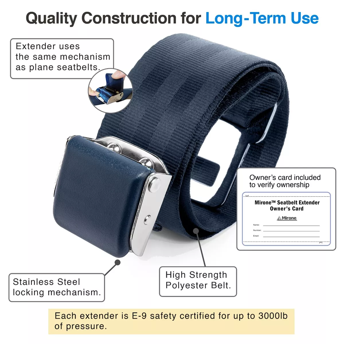 Plane seat belt extender cheap