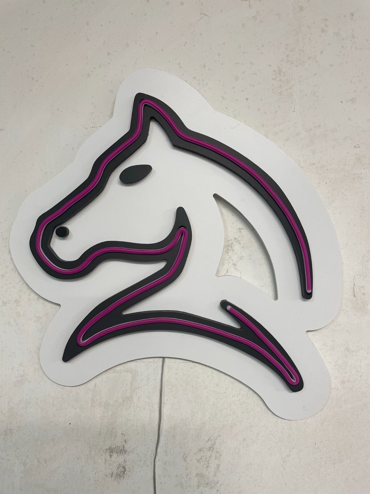 Cavallo Luminoso LED Neon Flex - Lampada da Parete Stilizzata USB 5V