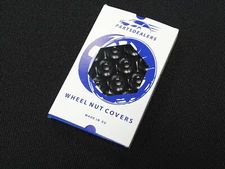 WHEEL NUT COVERS FOR VW PASSAT TIGUAN TOURAN LOCKING BOLT CAPS GLOSSY BLACK GIFT