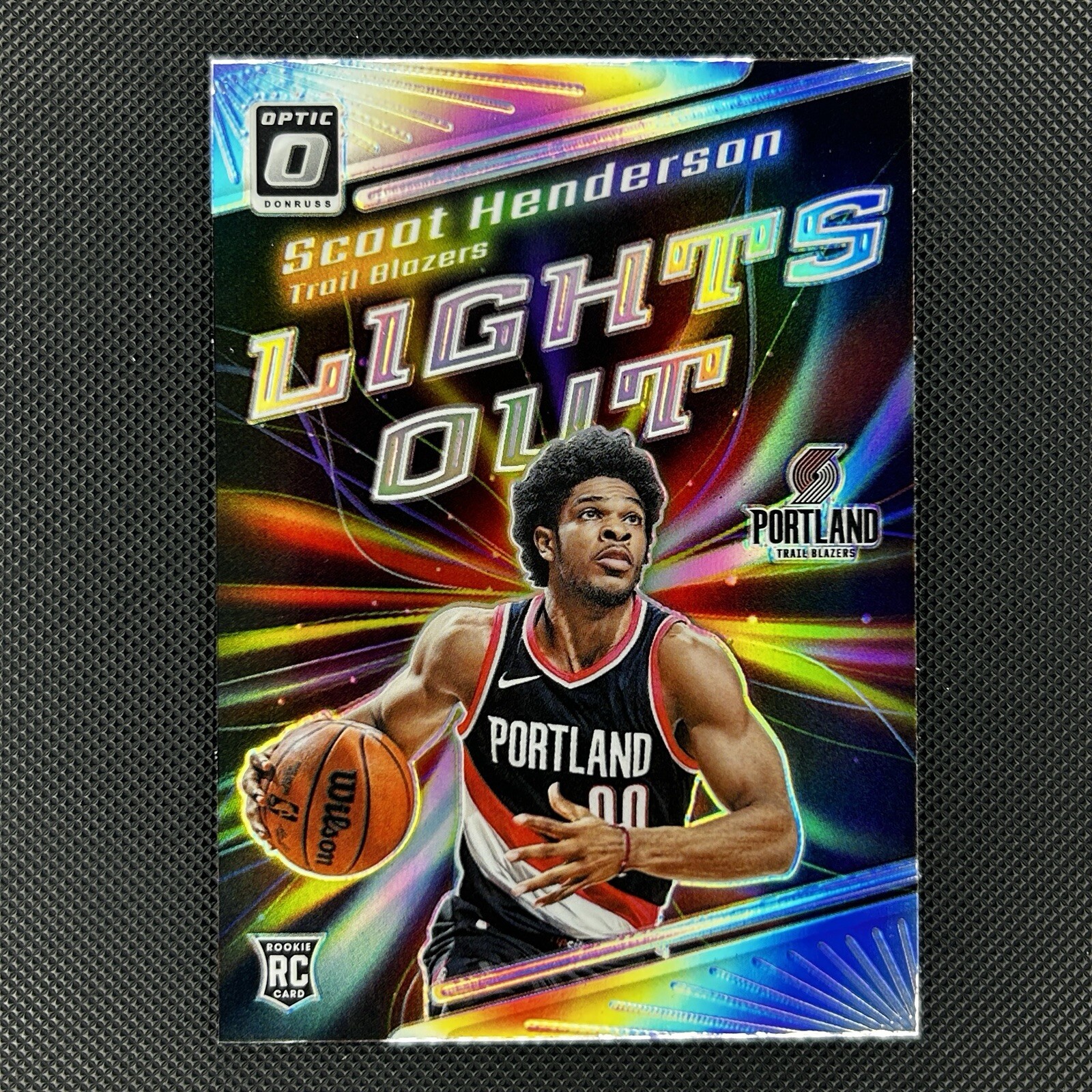 2023-24 Donruss Optic #14 SCOOT HENDERSON Lights Out Holo TRAILBLAZERS