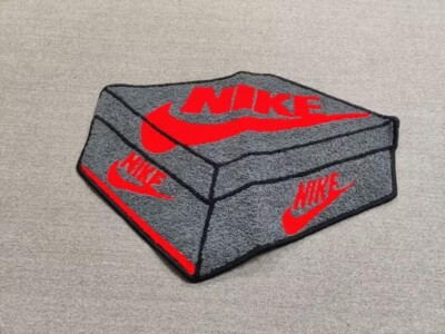 New Air Jordan 1 AJ1 Sneaker Box Shaped Floor Mat Area Rugs Living