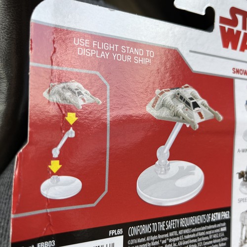 Star Wars Die-Cast Snowspeeder Mattel! New 2017 Imperfect Packaging New - Picture 10 of 10