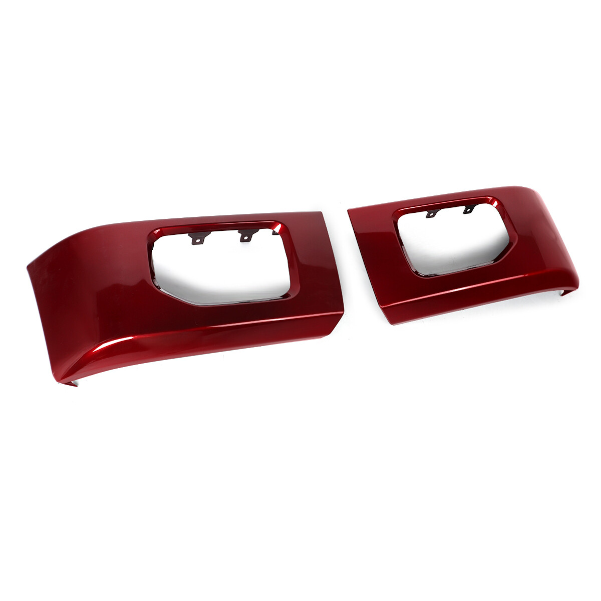 For 2015 2016 2017 Ford F-150 F150 Ruby Red Front Bumper Face Bar End Cover Pair