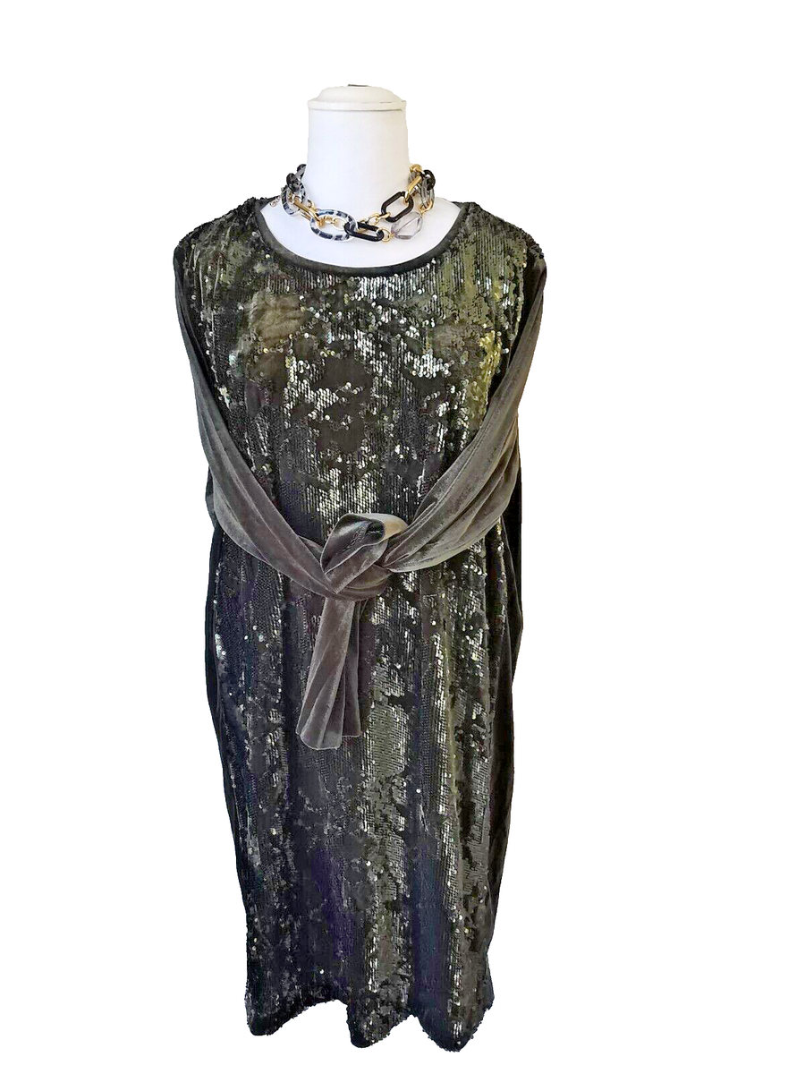 MARINA RINALDI Green Velvet Dress PLUS size (MR XL)US W22--De52_ It60_ Fr56 | eBay MARINA RINALDI Green Velvet Dress PLUS size (MR XL)US W22--De52_ It60_ Fr56 | eBay