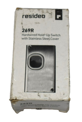 Honeywell Resideo 269R Hardwired Hold Up Switch with Stainless Steel Cover