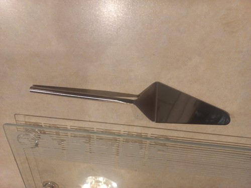 S&P Salt & Pepper Rectangular Glass sweets plate with cake server 40x20cm - Foto 7 di 14