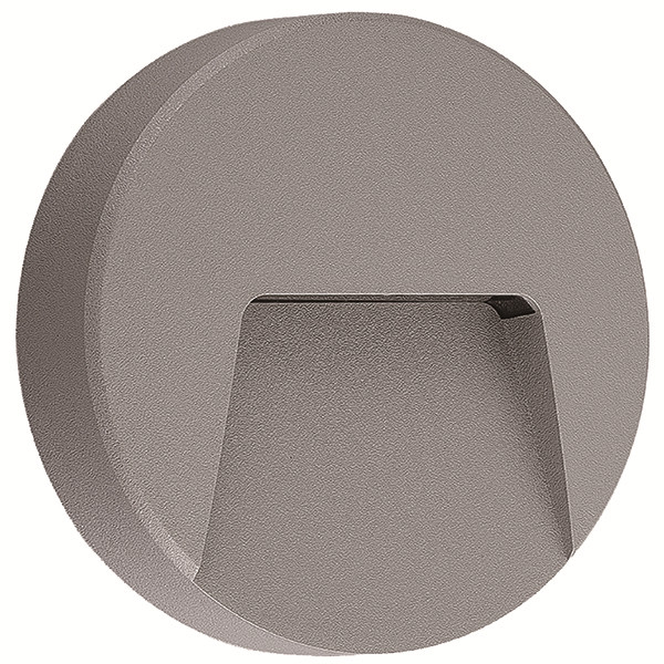 Applique murale ronde LED 3W IP65 luminaire extérieur étanche blanc Diam. 135mm