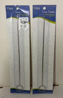 2 Dritz 9.5'' (24.13 cm) Loop Turner Sewing Tool Fabric Gadget Prym Consumer USA