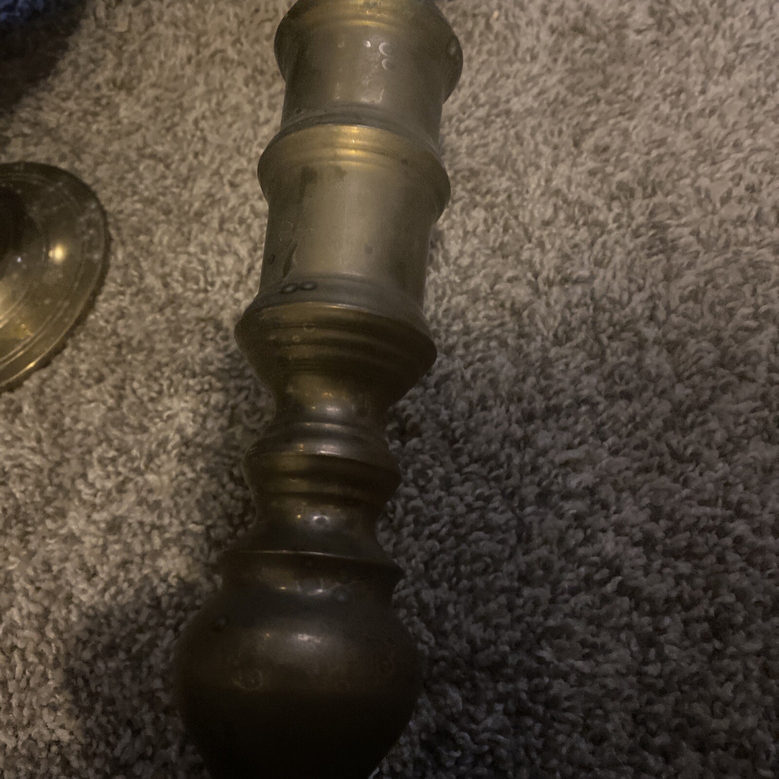 Large Brass Floor Candlesticks 4 Altar Candle Holders 20" high