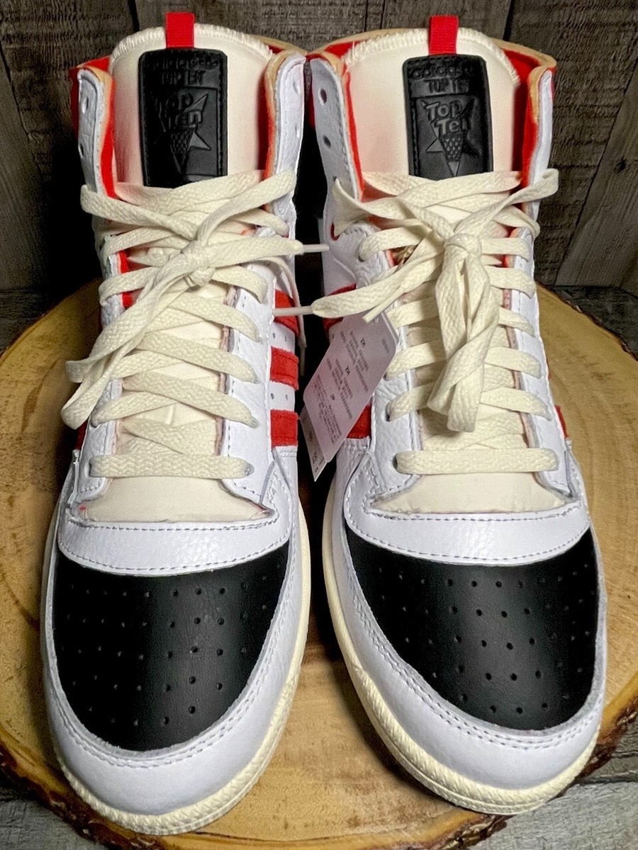 adidas Top Ten RB Shoes - Men's - Cloud White / Red - 12