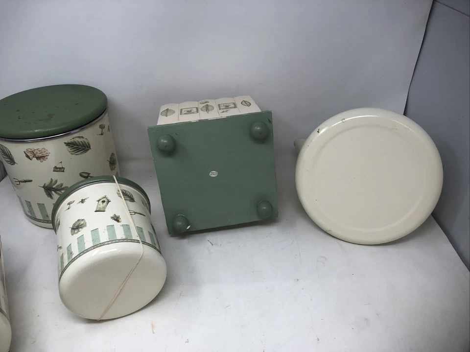 PFALTZGRAFF PIEZAS DE MADERA NATURAL TETERA 3 BOTES CAJA DE PAÑUELOS -USADO Foto 2 de 4