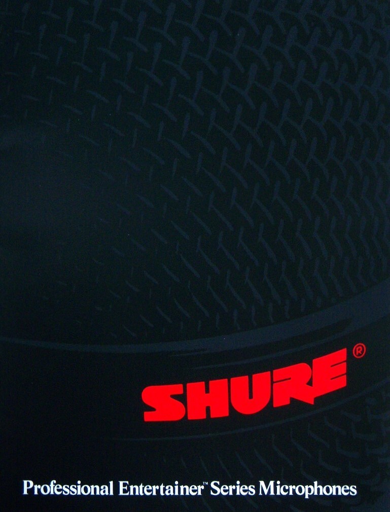 Vintage 1980's Shure PE85L cardioid dynamic microphone Lo Z w