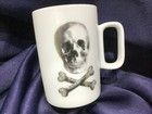 Z GALLERIE SKULL & CROSSBONES MUG never used! NEW! — photo 1