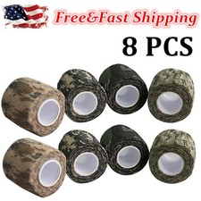 8 Roll 5CM 4.5M Self-Adhesive Camo Tape Gun Rifle Hunting Camo Wrap Stealth Tape