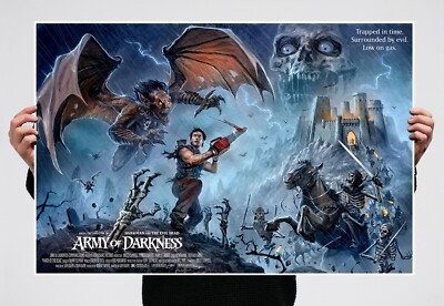 #ad #ad ARMY OF DARKNESS Poster Mondo Print Evil Dead Ash Bruce Campbell Sam Raimi RARE $499.99
