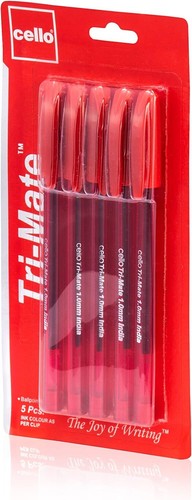 Cello Ballpoint Pens, Smooth Writing Action - Medium Point (1.0mm)Black,Blue,Red - Picture 11 of 20
