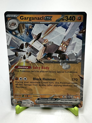 Pokemon Garganacl ex 089/142 Stellar Crown Double Rare NM Condition | eBay Pokemon Garganacl ex 089/142 Stellar Crown Double Rare NM Condition | eBay