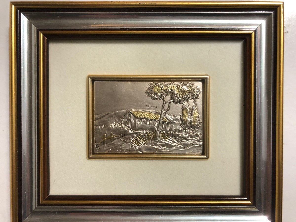 銀版画　イタリア製　　Silver art made in Italy Madonna & Child 925 Art - Creazione Artsica Su Lastra
