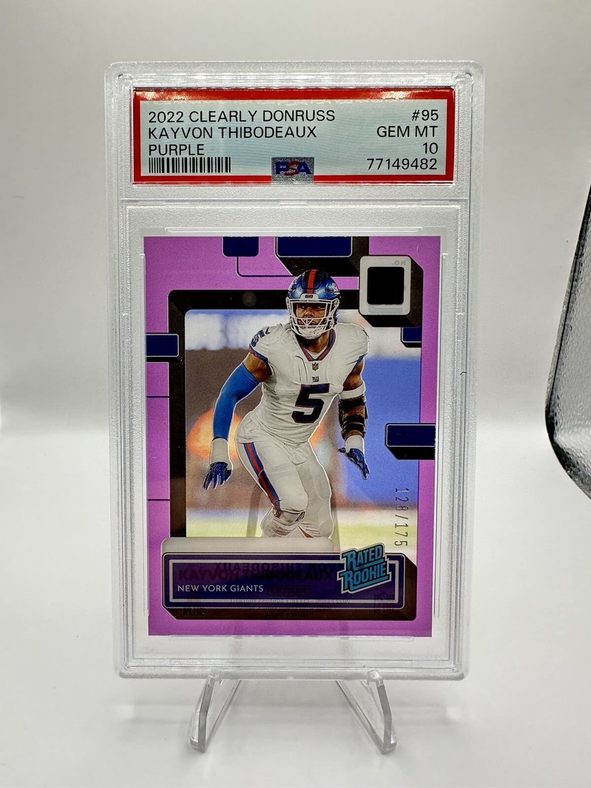 Kayvon Thibodeaux Panini Clearly Donruss #95 Purple