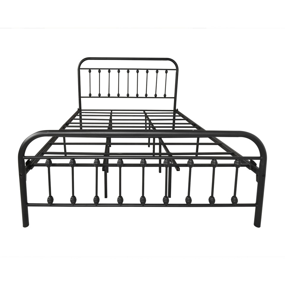 Metal Bed Frame Queen Size Platform No Box Spring Needed eBay
