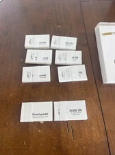 2 packs (4 sleeves each) BUSINESS CARDS “thank you for supporting” white dc7