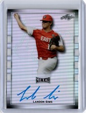 2018 Leaf Perfect Game All American Landon Sims Auto  (B31) Diamondbacks