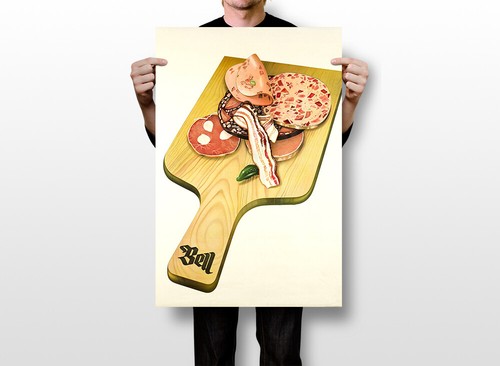Bell Bacon Food Vintage Wall Art Home Decor - POSTER 20x30 - Picture 2 of 4
