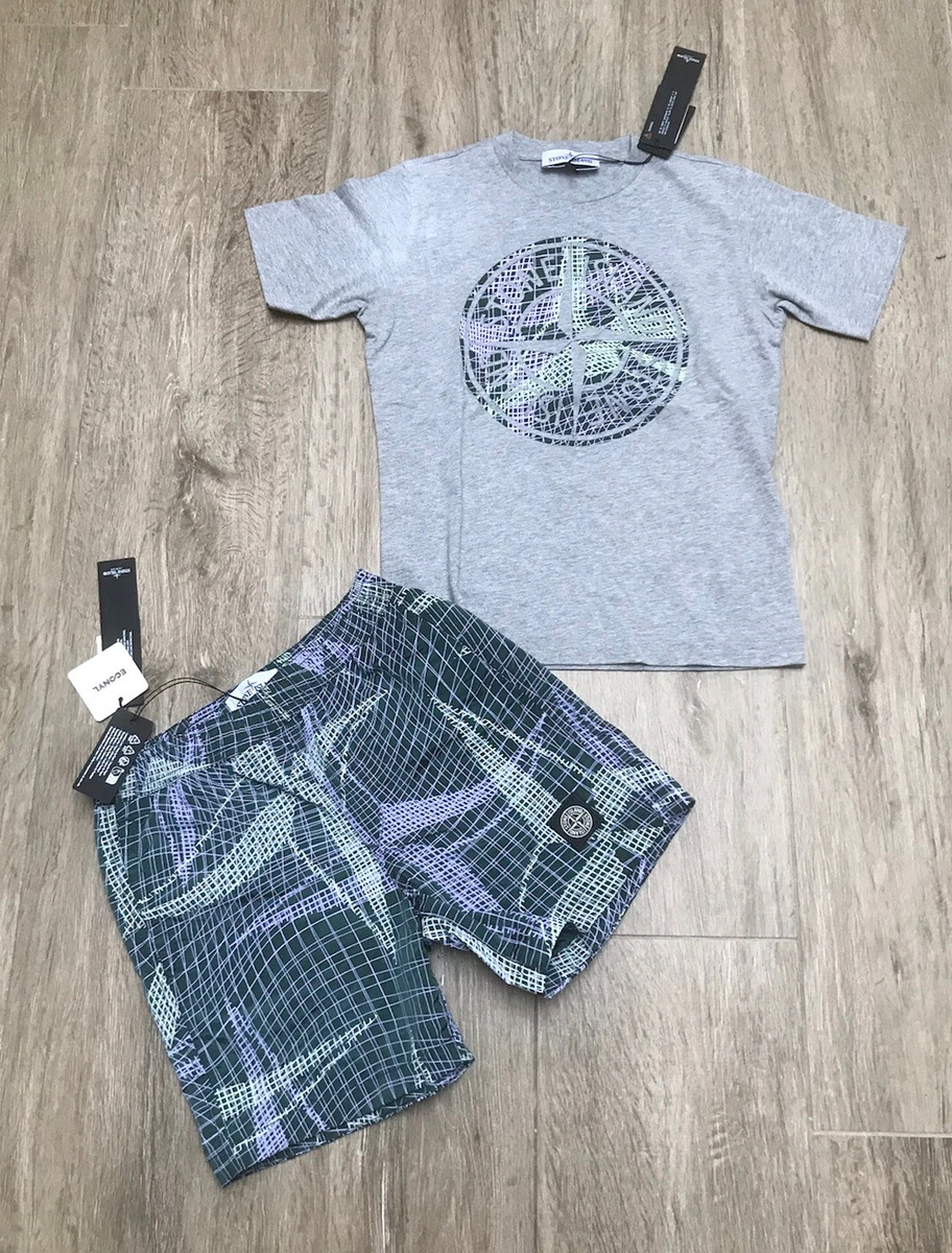 Stone Island Boys Swimming Shorts T Shirt Age 6 Yrs BNWT RRP