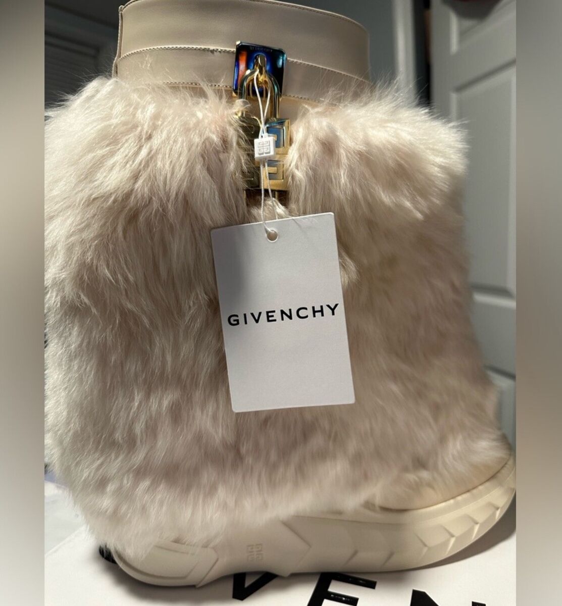 Givenchy Shark Lock Boots (Alpaca) | eBay Givenchy Shark Lock Boots (Alpaca) | eBay