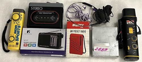 Lotto di radio tascabili, walkman, auricolari: Retekess, SUNNY, MDR Sports Marlboro - Foto 15 di 17