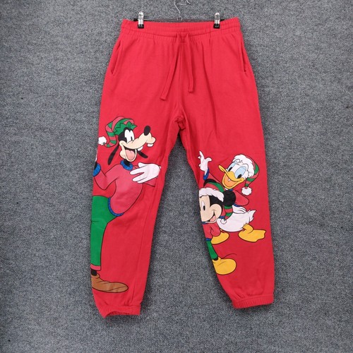 Disney Pants Womens L Large Red 