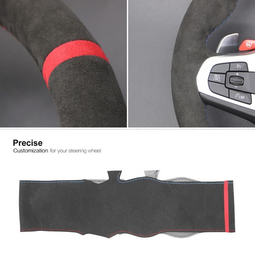 Cubierta de volante Alcantara puntada a mano para Lexus ES200 ES300H ES350 RX350 - Imagen 8 de 11