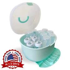 Escurridor De Secar Los Biberones Para Bebe - Baby Bottle Drying Rack.(Verde) US