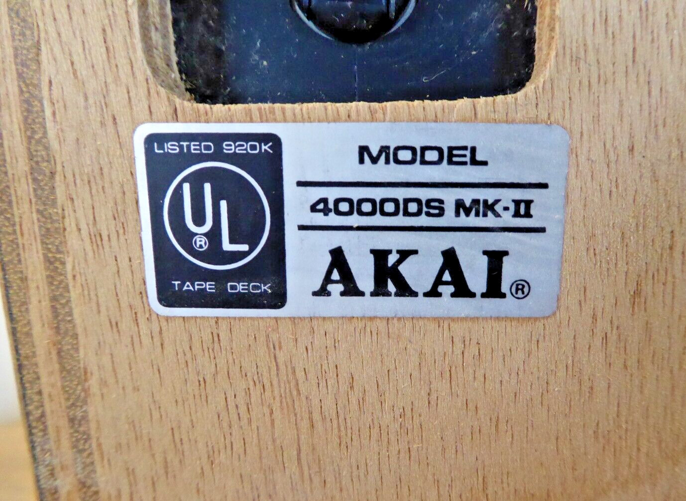 Vintage 1970's Akai 4000DS MKII Reel to Reel Stereo Tape Deck 2
