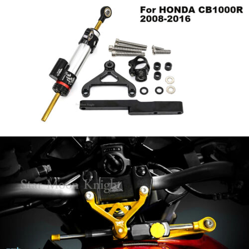 Kit de amortiguador de dirección estabilizador y soportes de montaje para HONDA CB1000R 2008-2016 - Imagen 3 de 14
