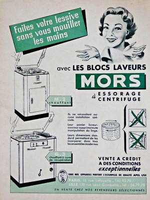 Vintage 1955 Machine à laver General Electric Publicité