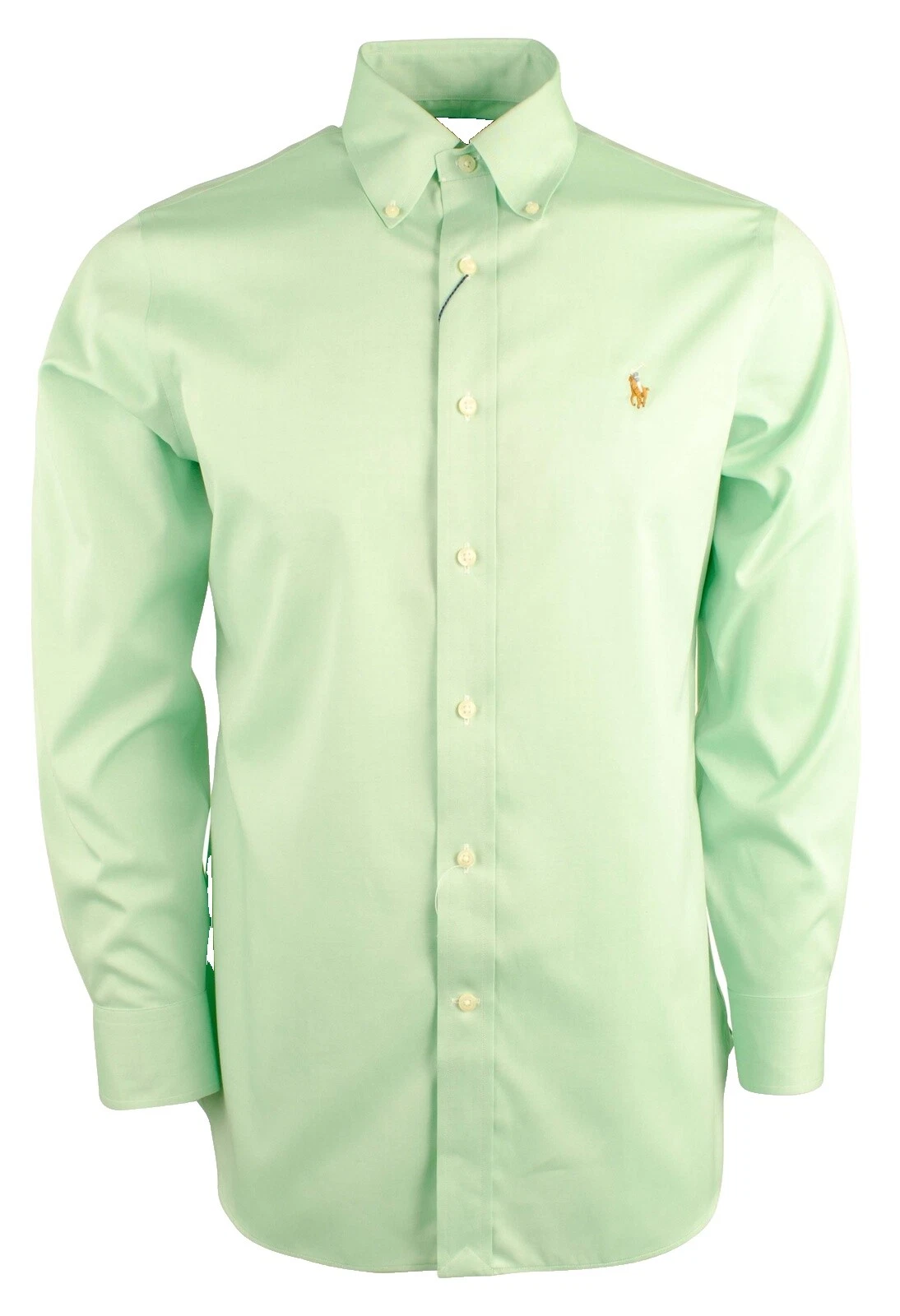 Solid 100% Cotton Long Sleeve Dress Shirts for Men