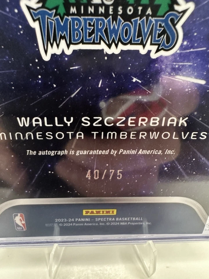 2023-24 Panini Spectra Wally Szczerbiak Deep Space Signatures Auto 40/75 - Image 3 of 4