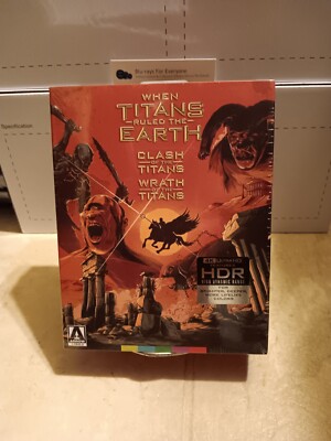 When Titans Ruled the Earth 4K Limited Edition Blu-ray 2010 2012 Arrow Slip Box