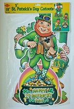 1999 Beistle St. Patrick's Day Cutouts 18" Set Of Three NIP WS2D
